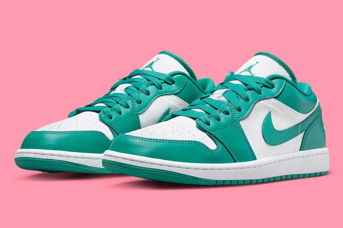 【スニダンで購入可】7/7発売 Nike WMNS Air Jordan 1 Low "Turquoise" 抽選/定価/販売店舗まとめ 2枚目