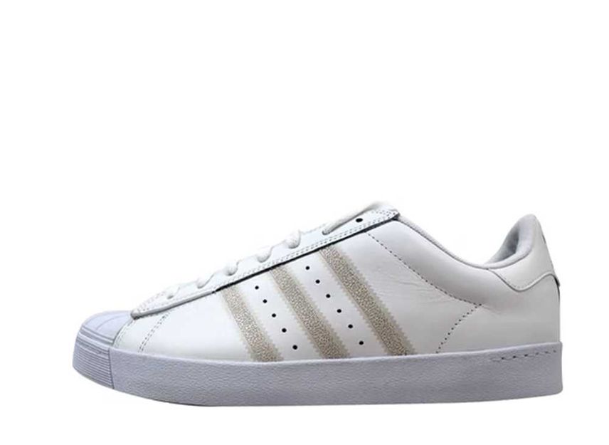 Adidas superstar vulc adv white deals