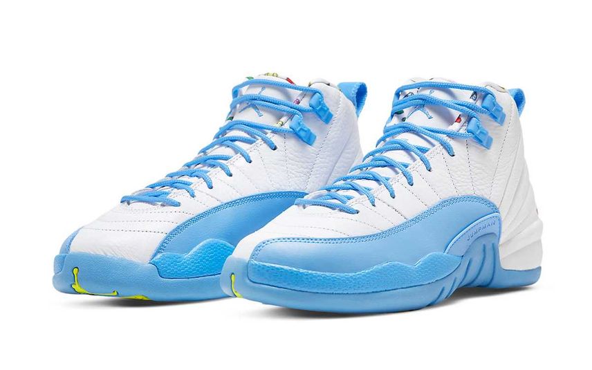 【リーク】Nike GS Air Jordan 12 "White/University Blue/Lemon Venom" 抽選/定価/販売店舗まとめ