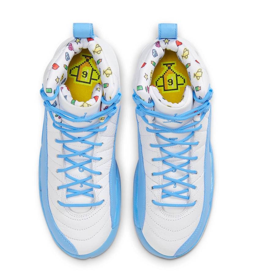 【リーク】Nike GS Air Jordan 12 "White/University Blue/Lemon Venom" 抽選/定価/販売店舗まとめ 6枚目