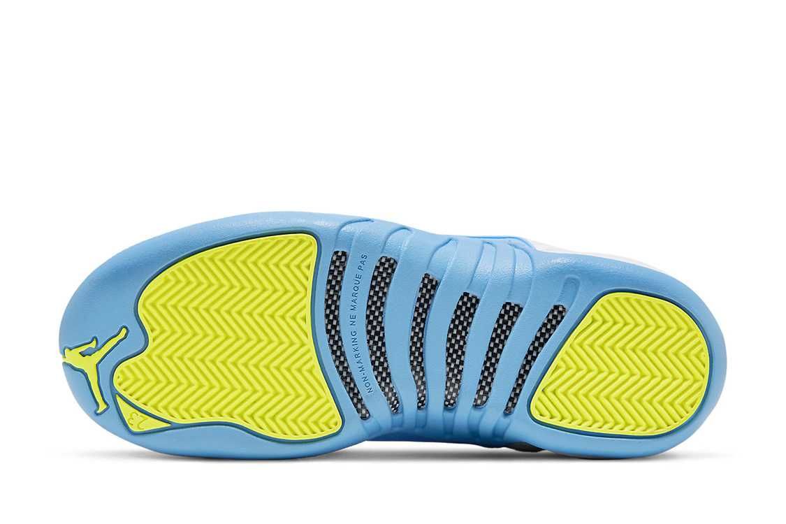 【リーク】Nike GS Air Jordan 12 "White/University Blue/Lemon Venom" 抽選/定価/販売店舗まとめ 8枚目