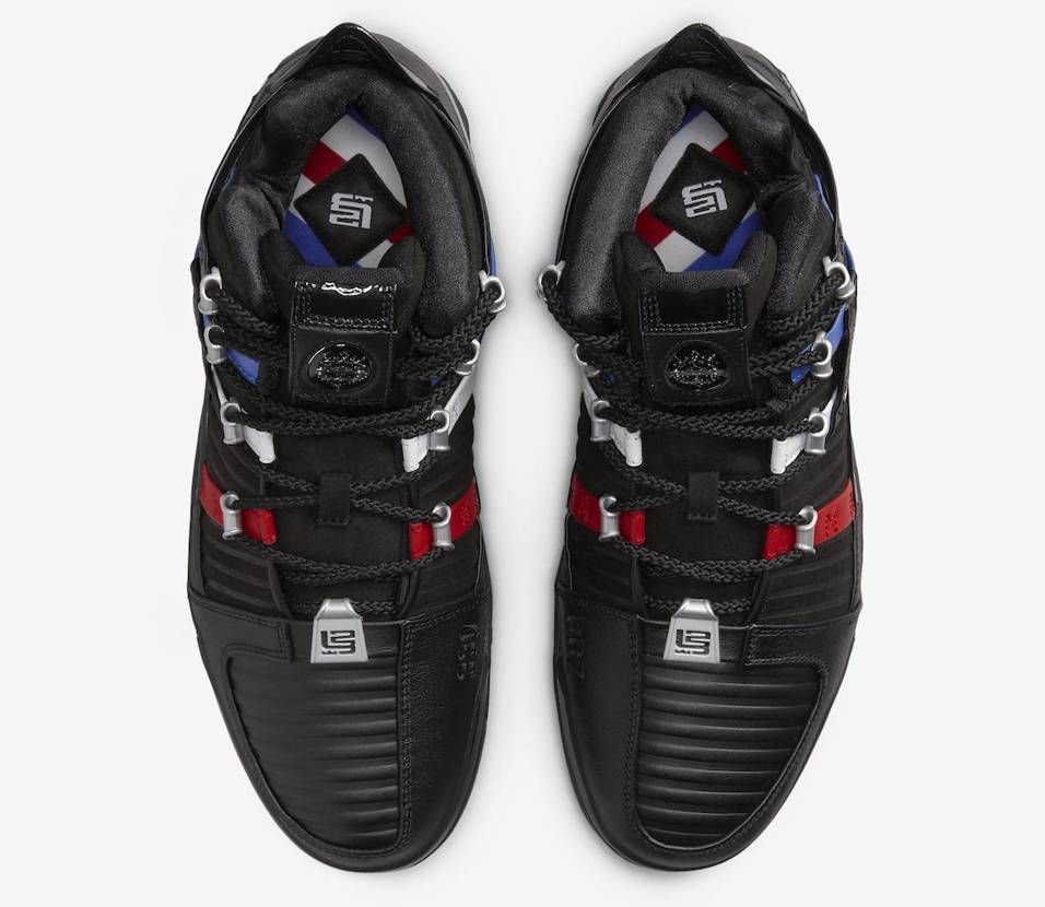 【スニダンで購入可】7/13発売 Nike Zoom LeBron 3 "Black and University Red" 抽選/定価/販売店舗まとめ 6枚目