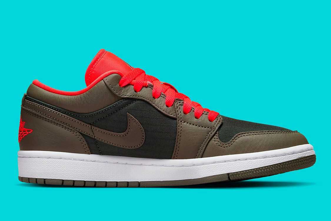 【リーク】Nike WMNS Air Jordan 1 Low "Olive/Crimson" 抽選/定価/販売店舗まとめ 3枚目