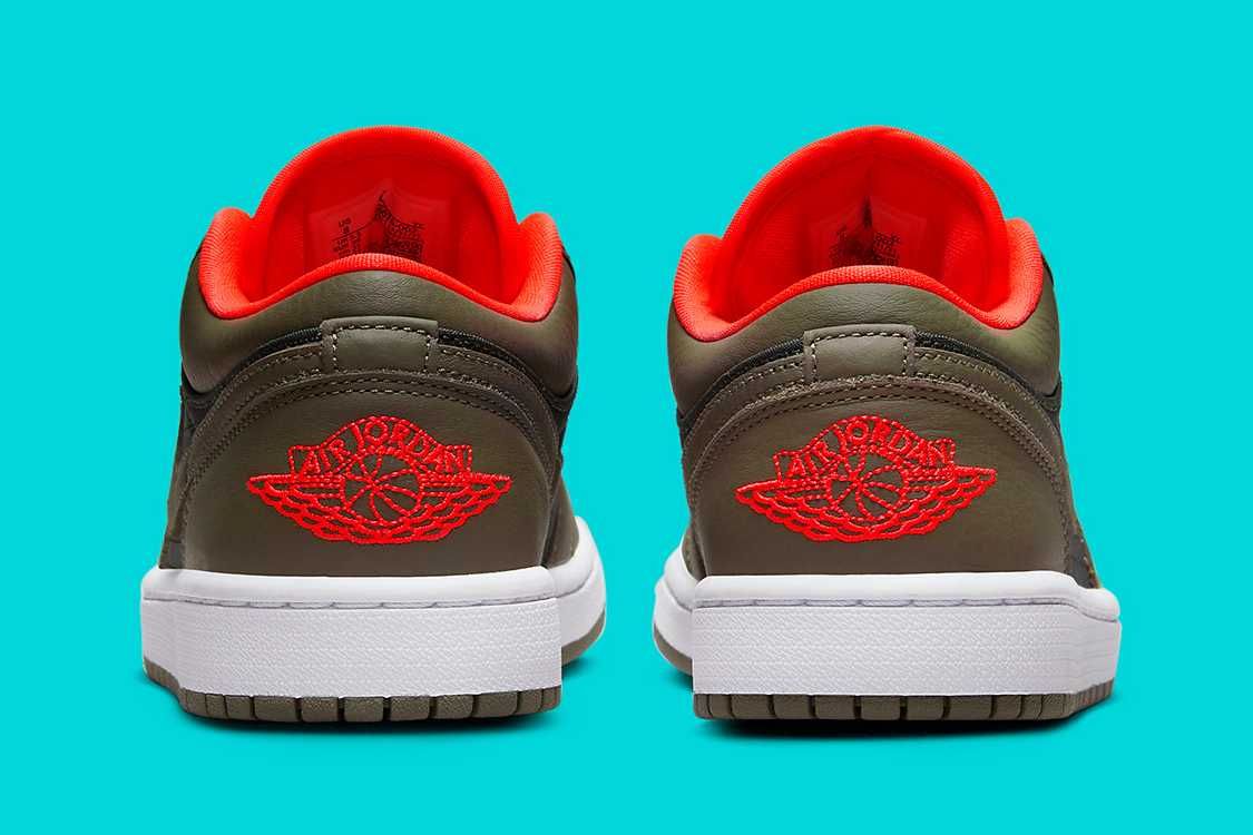 【リーク】Nike WMNS Air Jordan 1 Low "Olive/Crimson" 抽選/定価/販売店舗まとめ 5枚目