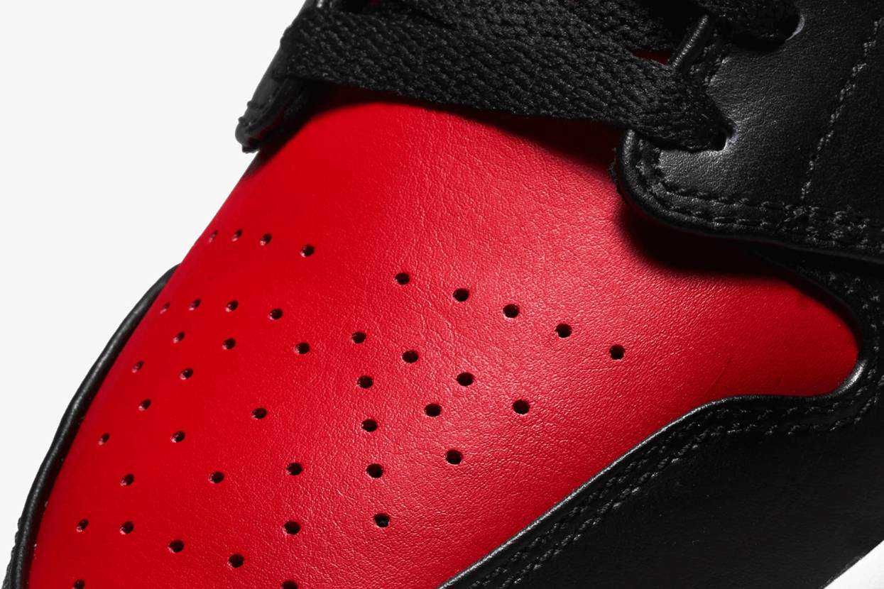 【販売リンクあり】海外抽選中 Nike Air Jordan 1 Mid "Black/Gym Red/White" 抽選/定価/販売店舗まとめ 5枚目