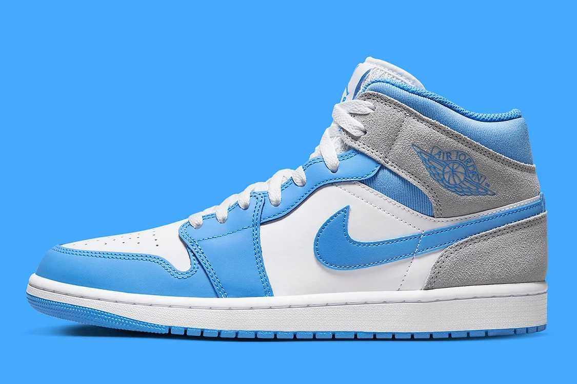 【リーク】Nike Air Jordan 1 Mid "University Blue" 抽選/定価/販売店舗まとめ 2枚目