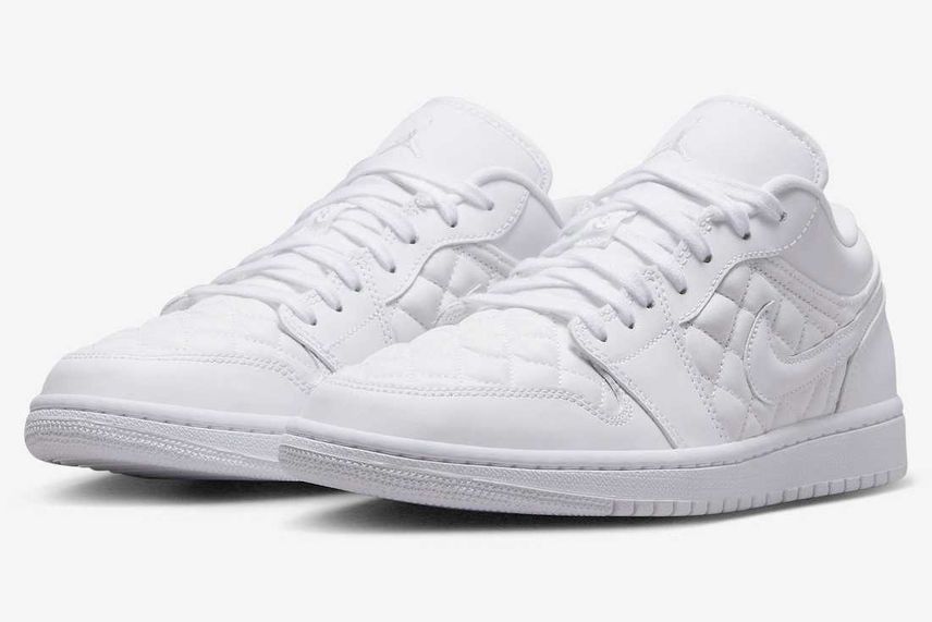 【リーク】Nike Air Jordan 1 Low Quilted "Triple White" 抽選/定価/販売店舗まとめ