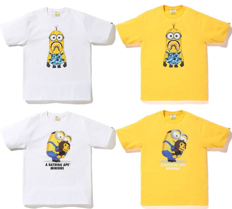【スニダンで購入可】7/9発売 Minions × A BATHING APE collection 抽選/定価/販売店舗まとめ  4枚目