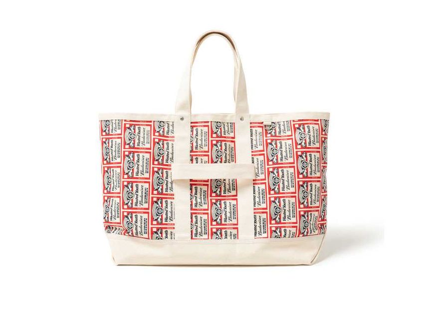 Wasted Youth x Budweiser WYxBW PATTERN PRINT TOTE BAG