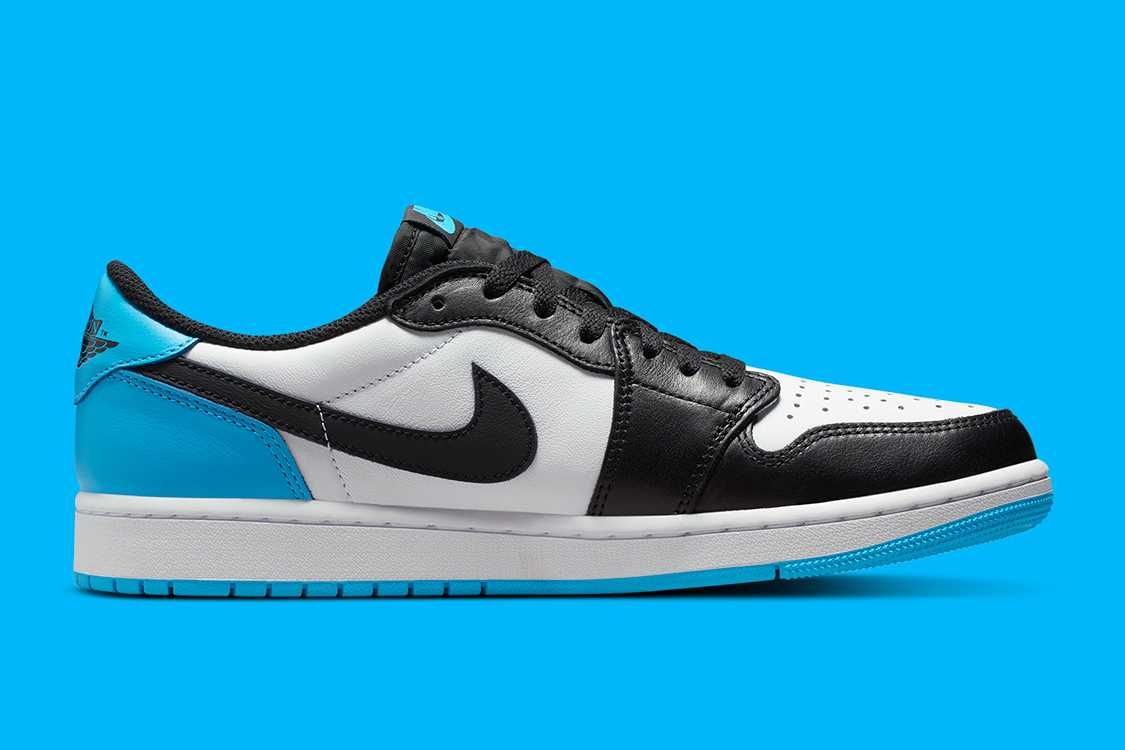 【スニダンで購入可】7/29発売 Nike Air Jordan 1 Low OG "Black and Dark Powder Blue/UNC" 抽選/定価/販売店舗まとめ 6枚目