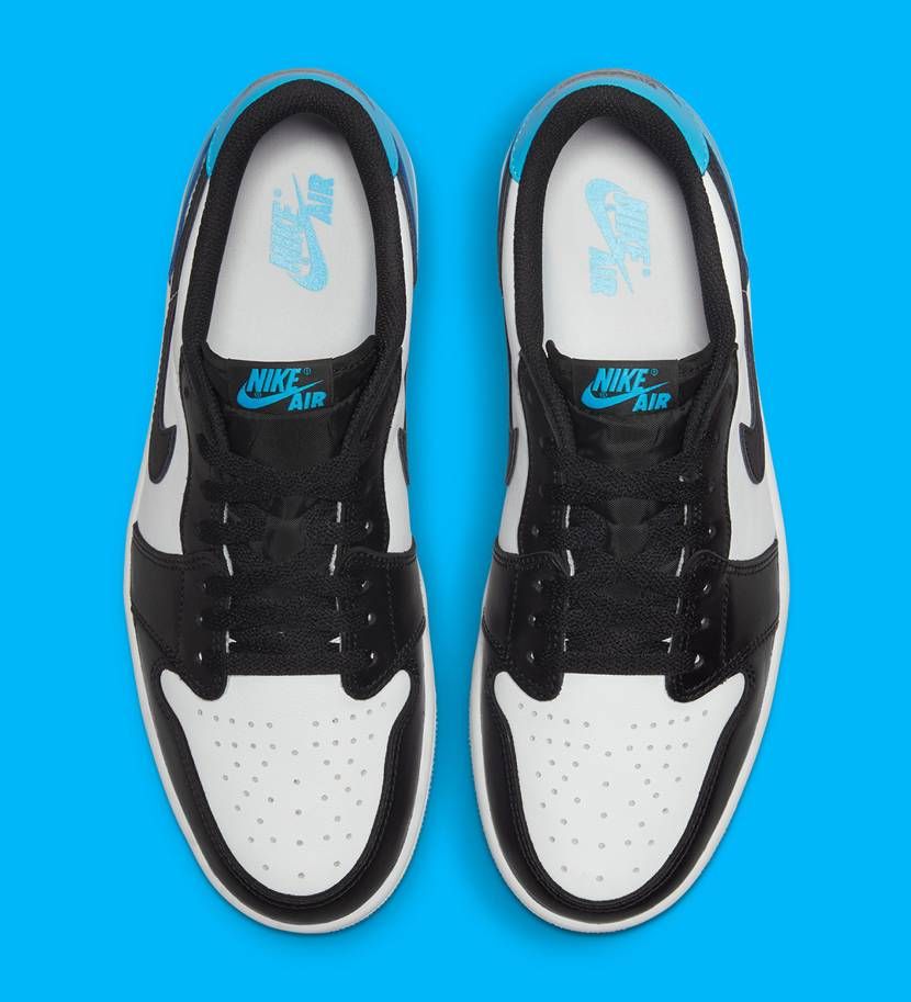 【スニダンで購入可】7/29発売 Nike Air Jordan 1 Low OG "Black and Dark Powder Blue/UNC" 抽選/定価/販売店舗まとめ 7枚目