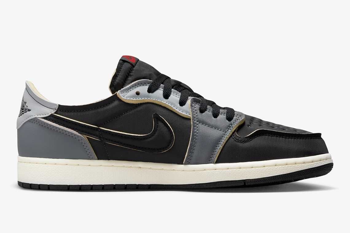 【スニダンで購入可】8/26発売 Nike Air Jordan 1 Low OG EX "Black and Smoke Grey" 抽選/定価/販売店舗まとめ	 4枚目