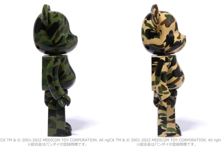 【販売リンクあり】7/16発売 BAPE®︎ 超合金 BE@RBRICK 1ST CAMO GREEN / YELLOW 抽選/定価/販売店舗まとめ 3枚目