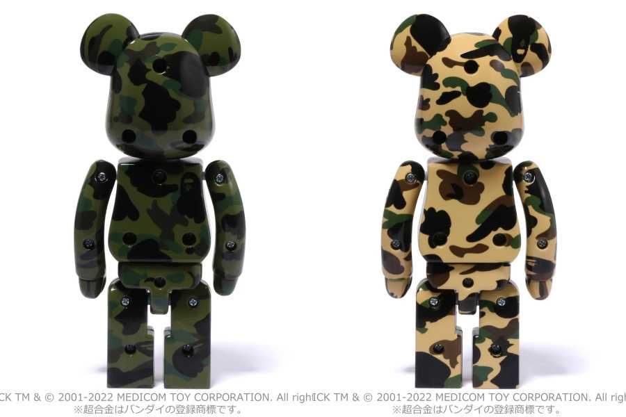 【販売リンクあり】7/16発売 BAPE®︎ 超合金 BE@RBRICK 1ST CAMO GREEN / YELLOW 抽選/定価/販売店舗まとめ 5枚目