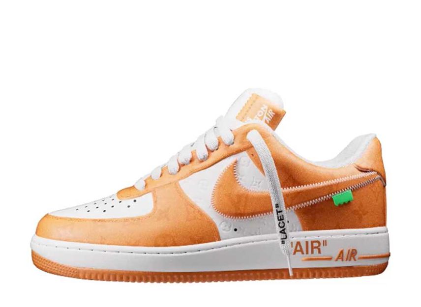Louis Vuitton Nike Air Force 1 Low by Virgil Abloh White Orange LV AF1 27 SNKRDUNK