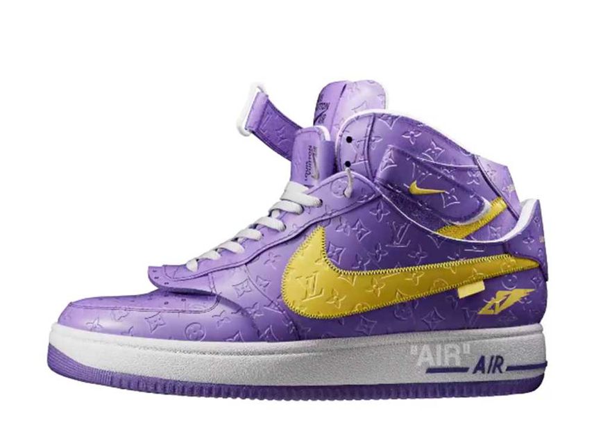 Air force 1 top purple and gold