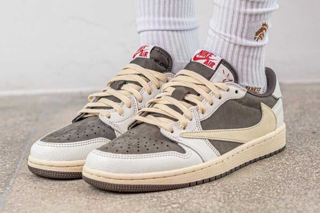 【スニダンで購入可】7/21発売 Travis Scott × Nike Air Jordan 1 Low "Reverse Mocha/Sail and Ridgerock" 抽選/定価/販売店舗まとめ 6枚目
