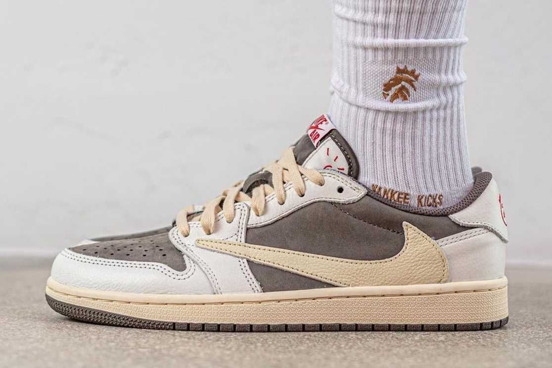 【スニダンで購入可】7/21発売 Travis Scott × Nike Air Jordan 1 Low "Reverse Mocha/Sail and Ridgerock" 抽選/定価/販売店舗まとめ 7枚目