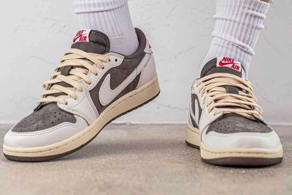 【スニダンで購入可】7/21発売 Travis Scott × Nike Air Jordan 1 Low "Reverse Mocha/Sail and Ridgerock" 抽選/定価/販売店舗まとめ 9枚目