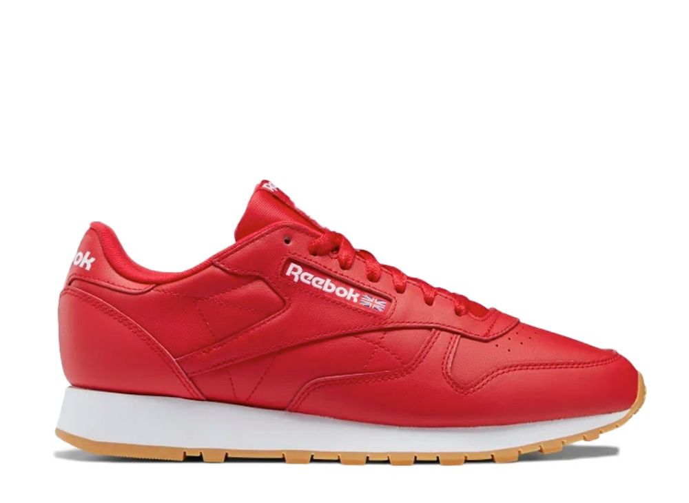 White Red Reebok Reebok Classic Leather