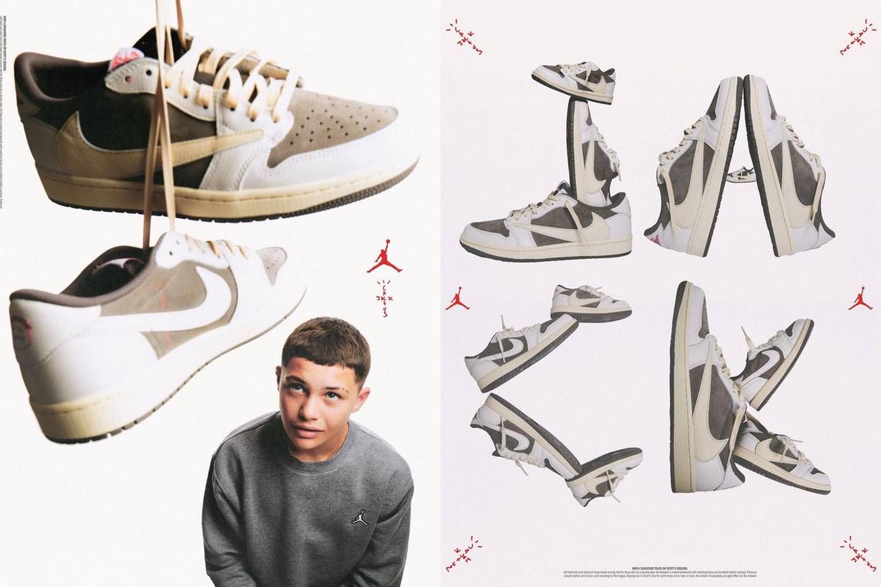 【スニダンで購入可】7/21発売 Travis Scott × Nike Air Jordan 1 Low "Reverse Mocha/Sail and Ridgerock" 抽選/定価/販売店舗まとめ 2枚目