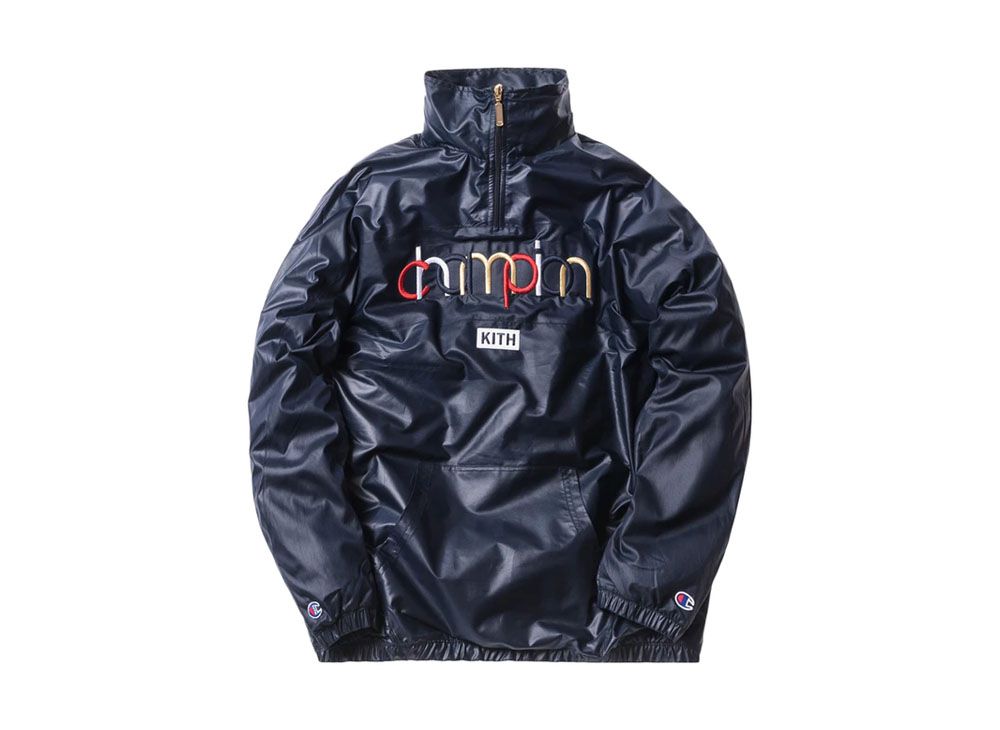 正規品 KITH × Champion キス コラボクオータージップ ネイビー