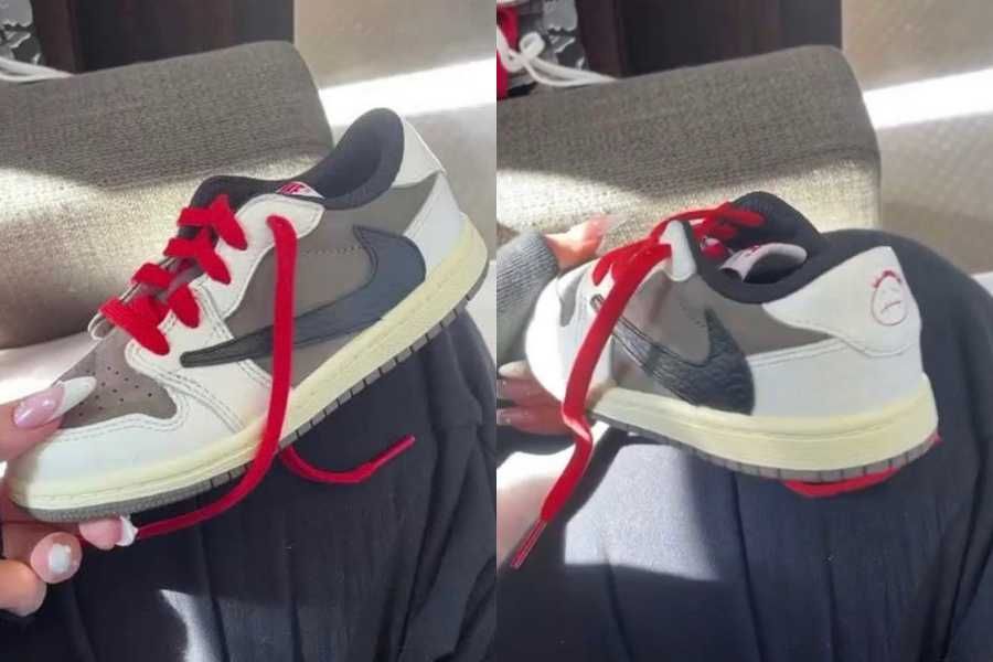 【最新リーク】Travis Scott × Nike Air Jordan 1 Low OG "Reverse Mocha/Black Swoosh" 抽選/定価情報 4枚目