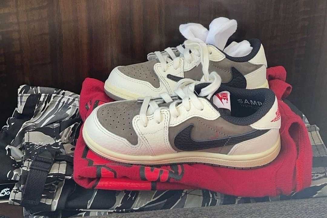 【最新リーク】Travis Scott × Nike Air Jordan 1 Low OG "Reverse Mocha/Black Swoosh" 抽選/定価情報 5枚目
