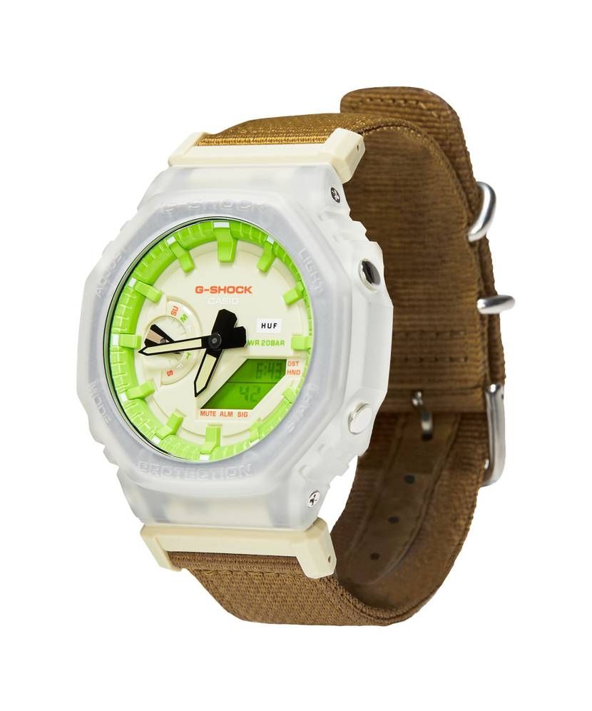 【販売リンクあり】7/22・8/1発売 HUF × CASIO G-SHOCK 20TH ANNIVERSARY GA-2100 "Green" 抽選/定価/販売店舗まとめ 5枚目