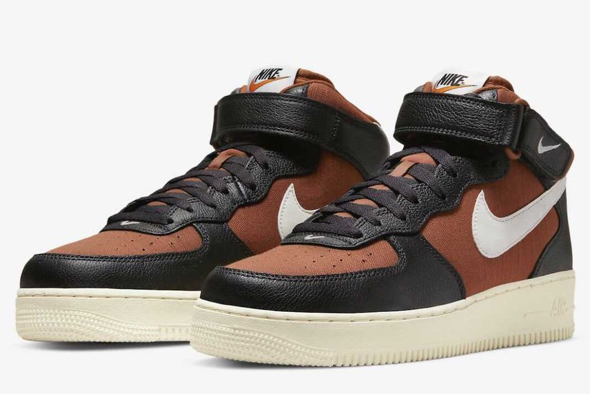 【販売リンクあり】8/18発売 Nike Air Force 1 Mid '07 Vintage "Off-Noir and Pecan" 抽選/定価/販売店舗まとめ