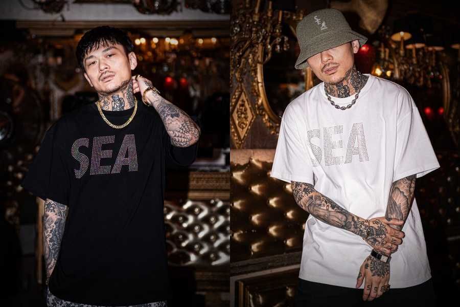 【販売リンクあり】7/27発売 WIND AND SEA BIG LOGO TEE / SEA (Rhine Stone) S/S Tee 抽選/定価/販売店舗まとめ 6枚目