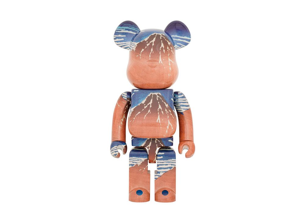 BE@RBRICK 葛飾北斎 「冨嶽三十六景 凱風快晴」1000% 分厚かっ ④