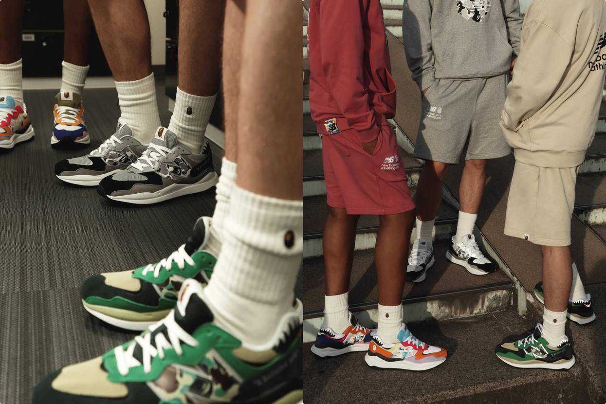 【スニダンで購入可】7/27・7/30発売 BAPE × New Balance 57/40 3colors 抽選/定価/販売店舗まとめ 2枚目