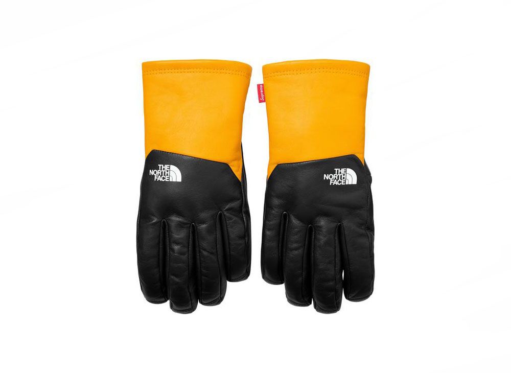 Supreme The North Face Leather Gloves 