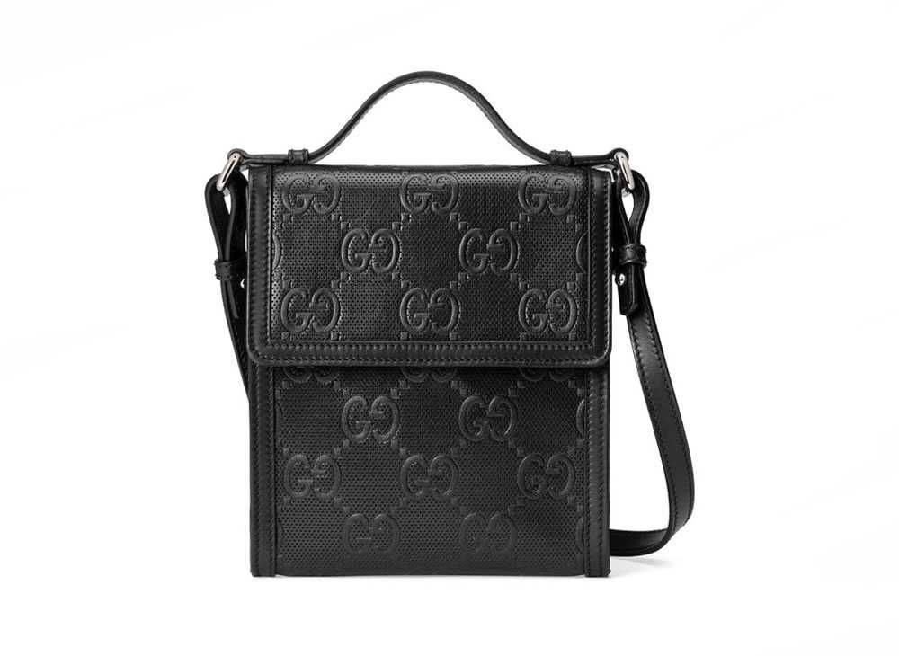GUCCI GG Embossed Messenger Bag "Black" SNKRDUNK