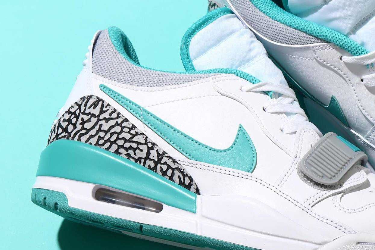 【スニダンで購入可】8/4発売 Nike Jordan Legacy 312 Low "White Turquoise" 抽選/定価/販売店舗まとめ 3枚目