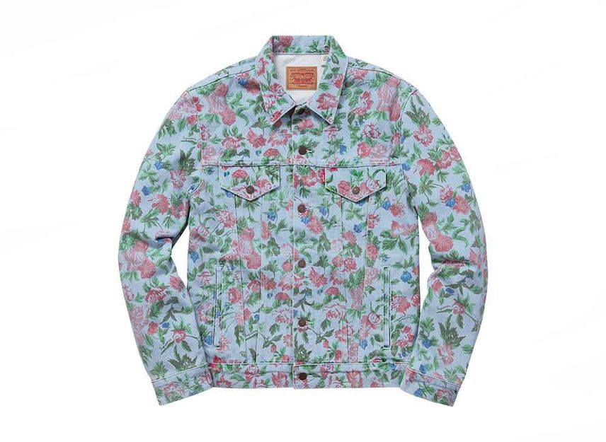Supreme x hot sale levi's jacket