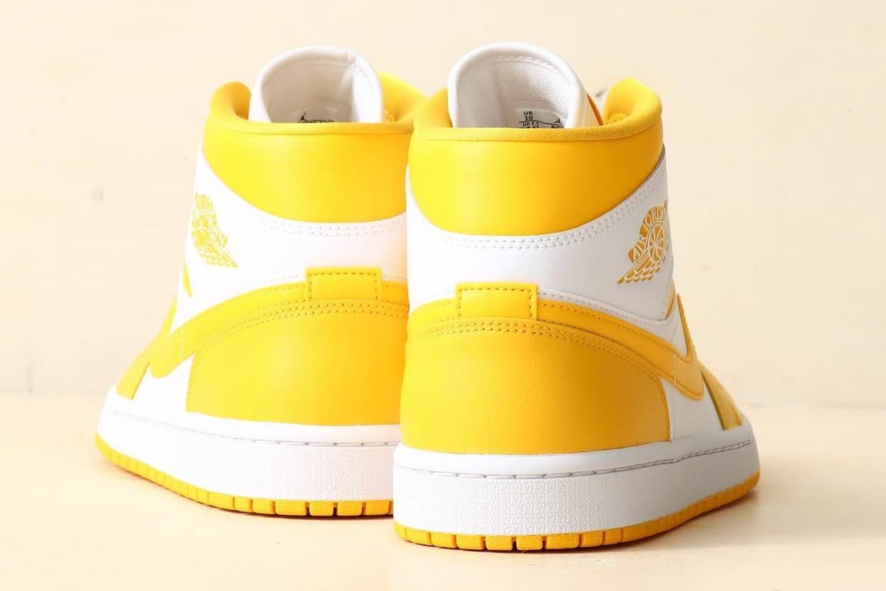 【スニダンで購入可】8/17発売 Nike WMNS Air Jordan 1 Mid "Lemon" 抽選/定価/販売店舗まとめ 2枚目