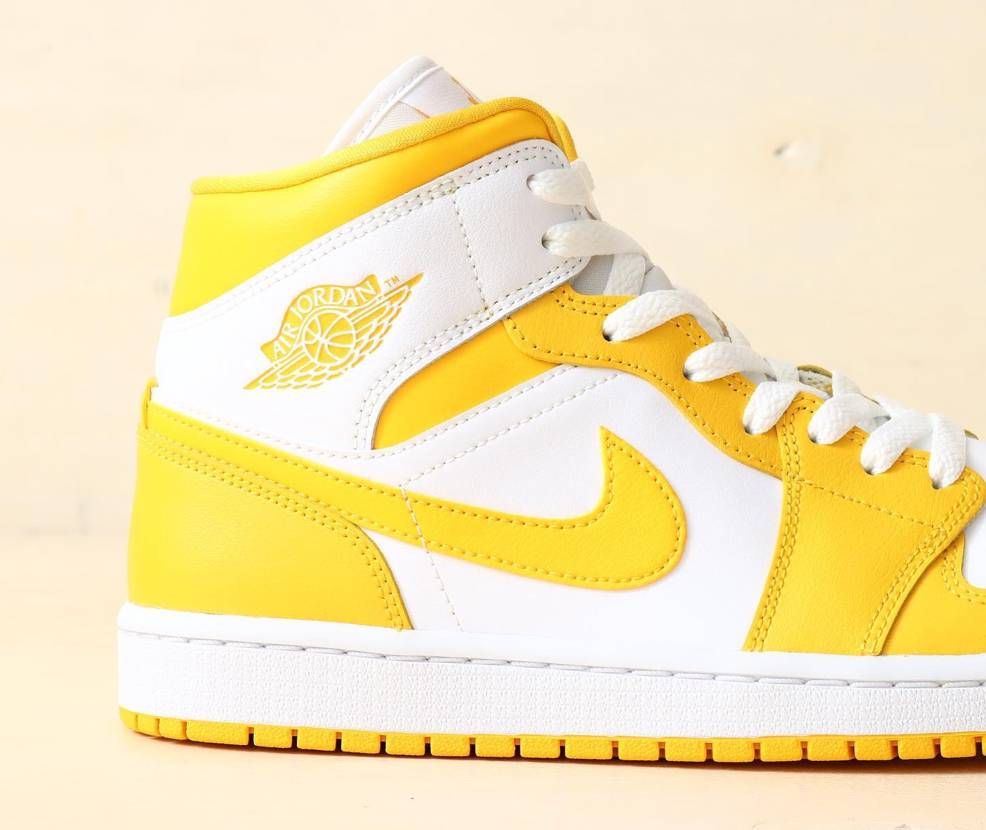 【スニダンで購入可】8/17発売 Nike WMNS Air Jordan 1 Mid "Lemon" 抽選/定価/販売店舗まとめ 3枚目