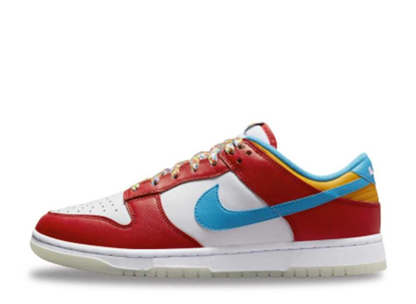 FRUiTY PEBBLES Nike Dunk Low QS Habanero Red Dark Sulfur Laser Blue