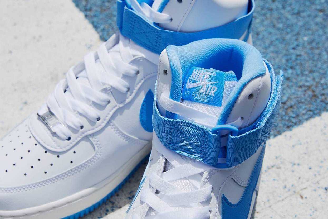 【スニダンで購入可】8/23発売 Nike WMNS Air Force 1 High "University Blue" 抽選/定価/販売店舗まとめ 4枚目