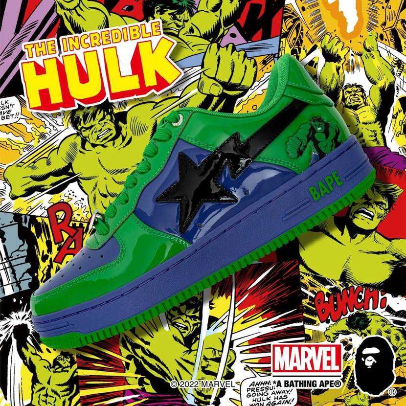 【スニダンで購入可】9/4発売 MARVEL × A BATHING APE®︎ BAPESTA collection 抽選/定価/販売店舗まとめ 8枚目