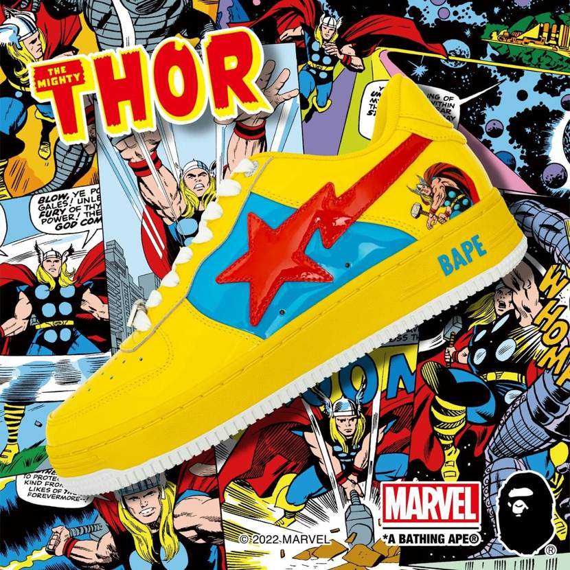 【スニダンで購入可】9/4発売 MARVEL × A BATHING APE®︎ BAPESTA collection 抽選/定価/販売店舗まとめ 9枚目