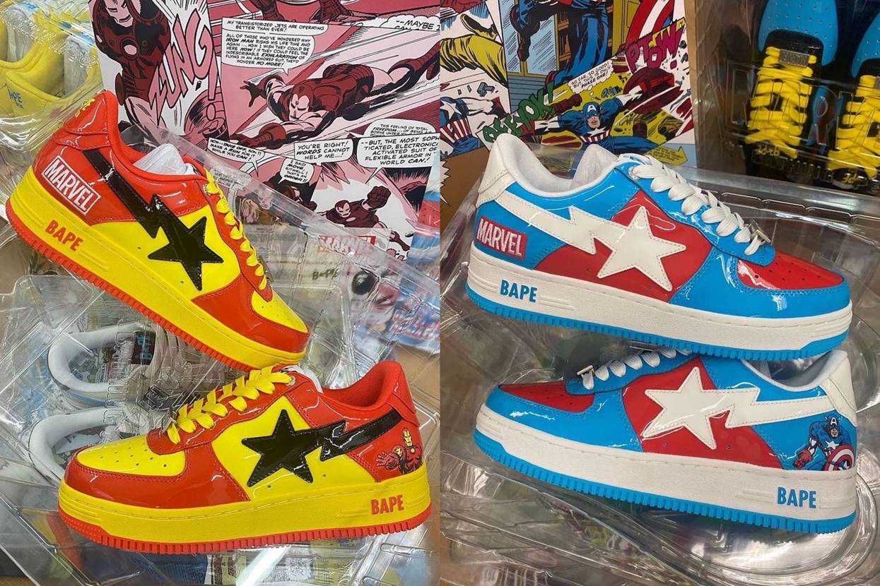【スニダンで購入可】9/4発売 MARVEL × A BATHING APE®︎ BAPESTA collection 抽選/定価/販売店舗まとめ 2枚目