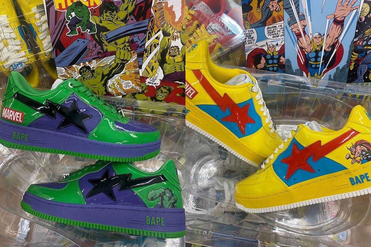 【スニダンで購入可】9/4発売 MARVEL × A BATHING APE®︎ BAPESTA collection 抽選/定価/販売店舗まとめ 3枚目