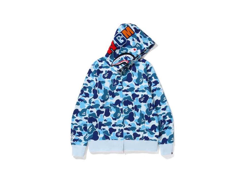 Bathing ape blue hoodie best sale
