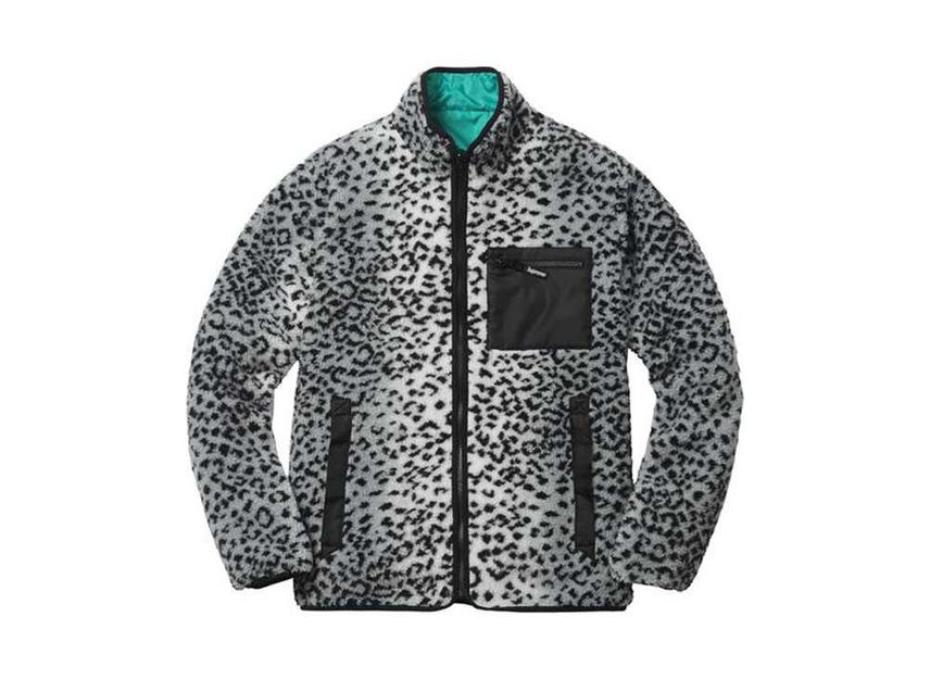 Supreme Leopard Fleece Reversible Jacket