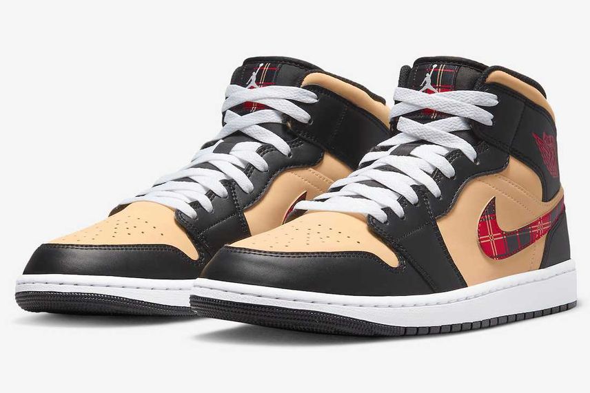 【最新リーク】Nike Air Jordan 1  Mid "Tartan Swoosh" 抽選/定価情報