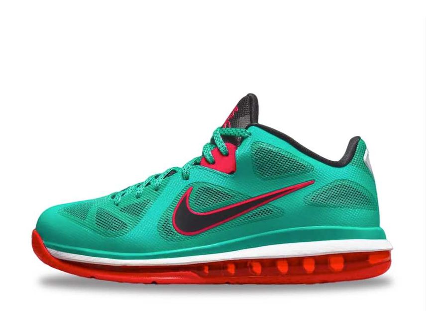 Nike Lebron IX Low New Green Black Action Red White