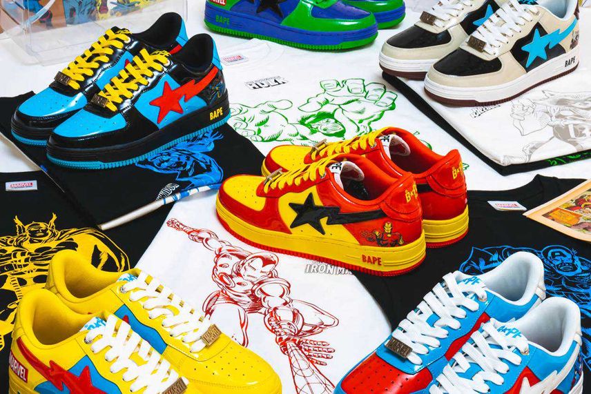 【スニダンで購入可】9/4発売 MARVEL × A BATHING APE®︎ BAPESTA collection 抽選/定価/販売店舗まとめ